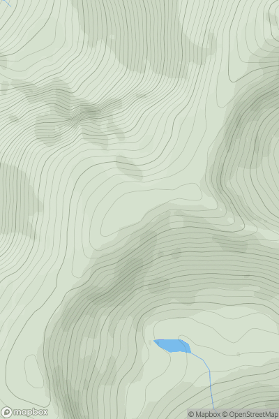 Thumbnail image for Ciste Dhubh [Loch Duich to Cannich] [NH114246] showing contour plot for surrounding peak